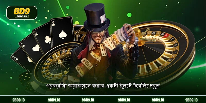 প্রক্রিয়া অ্যাক্সেস করার একটি রুলেট টেবিলে দ্রুত