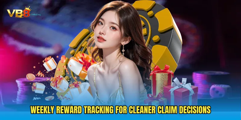 Weekly reward tracking for cleaner claim decisions